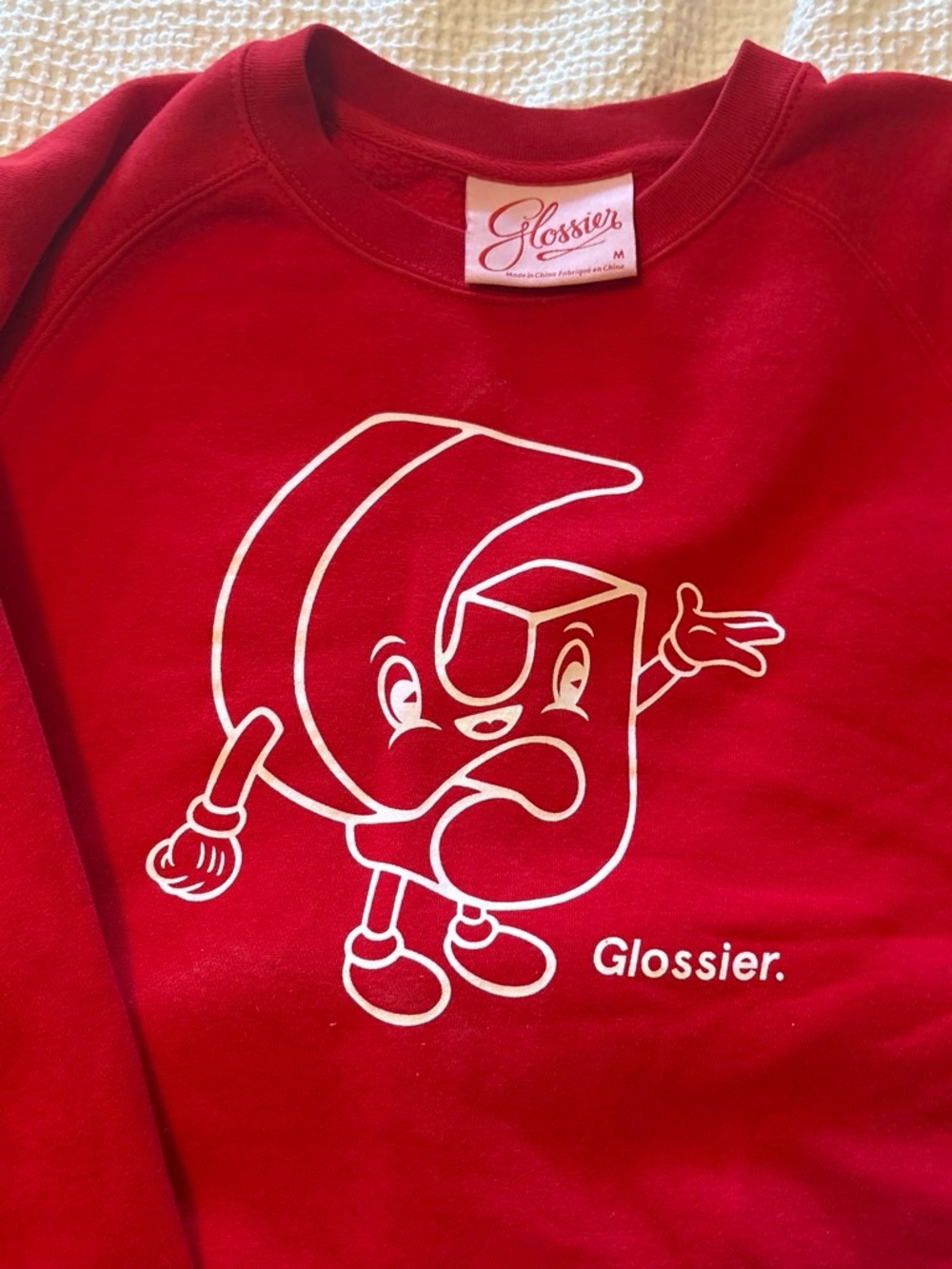 Glossier Red Graphic Sweatshirt